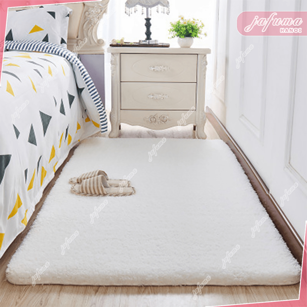 Thảm trải sàn decor chụp ảnh màu đẹp chất liệu lông cừu  kích thước 1mx1m6 |JAFUMA|