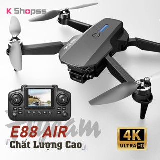 Máy Bay Camera E88 Air Flycam Drone Camera HD 4K FPV 5000M Cảm Biến Tránh Vật Cản Xoay 360 Độ