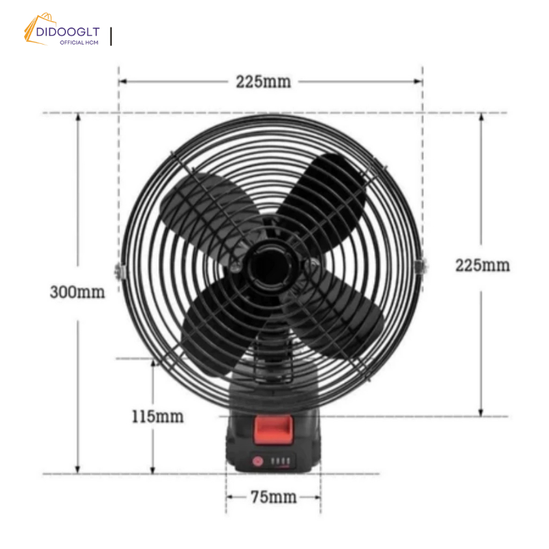 Quạt Tích Điện Để Bàn DIDOOGLT - Quạt Tích Điện Lồng Sắt 2 Cấp Độ Gió Sử Dụng Liên Tục Nhiều Giờ | BigBuy360 - bigbuy360.vn