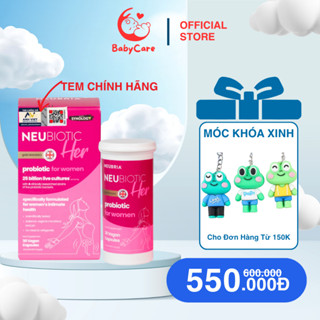 [CHÍNH HÃNG] Men vi sinh phụ khoa Neubiotic Her bổ sung lợi khuẩn, giảm viêm nhiễm vùng kín 30v