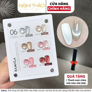 Set sơn gel mắt mèo kim cương RAMYLA 6 màu Nghi Thảo