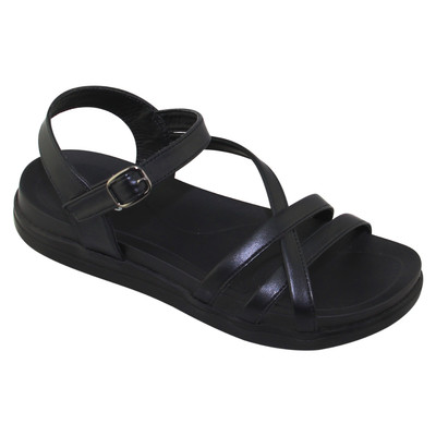 Sandal đế bằng nữ Bita's SHANA.11 (Đen + Kem + Nâu)