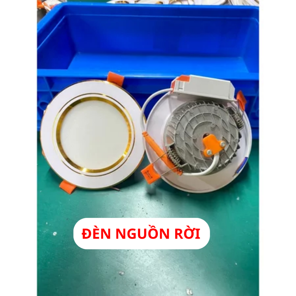 [Kèm Cục Nguồn - Ổn Định Ánh Sáng]  Đèn led âm trần, Đèn âm trần đế gang đúc 7W 9W 12W  Đèn mắt trâu, Đèn trần thạch cao