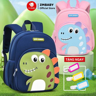 Balo cho bé mầm non, balo trẻ em ZMBABY KLNN-96 cho bé Từ 1-6 Tuổi, hình khủng long siêu nhẹ, bền