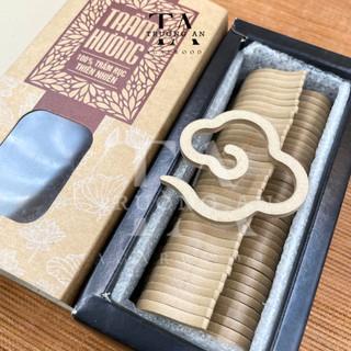  Nhang Trầm hương vân mây từ bột trầm rục thanh sạch không khí 38 khoanh TRƯỜNG AN TRẦM HƯƠNG-TINH HOA CỦA ĐẤT VIỆT 
