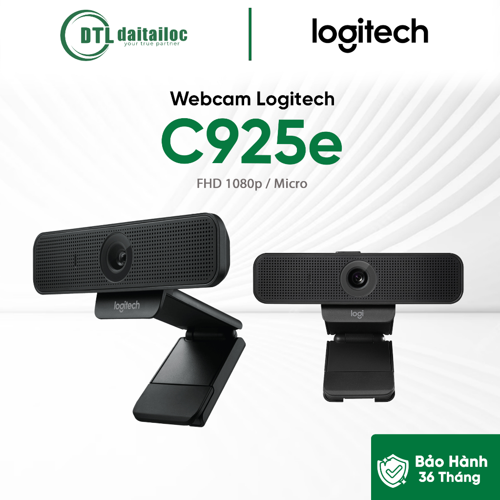 Webcam Logitech C925e / FHD 1080p / Micro | Chính Hãng | Bảo Hành 36 tháng