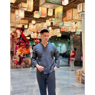 ĐỒ LAM ĐI CHÙA ĐỒ LAM PHẬT TỬ mã s1  nhật nam vải linen gân