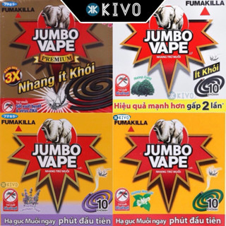  Nhang Đuổi Muỗi Jumbo Ít Khói An Toàn Cho Bé- Khay Đựng Nhang Muỗi Không Khói Raid ARS Đủ Hương-KIVO 