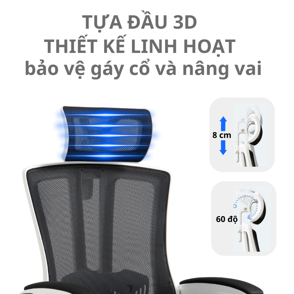 Ghế Xoay Văn Phòng,Ghế Gamming Công Thái Học Resdani CTH-89-LXR Tay Ghế Gập Lên 90 Độ,Ngả Rung Rinh 25 Độ | BigBuy360 - bigbuy360.vn