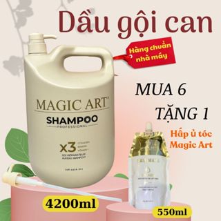  Dầu Gội Can Dầu Gội 4200ml Dầu Gội Hương Nước Hoa Dầu Can Magic Art Cao Cấp 