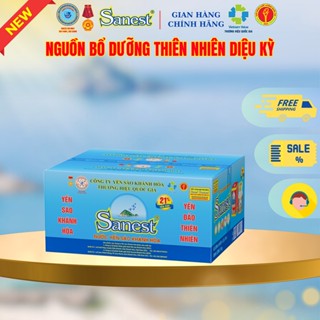  NEW [Thùng 60 lọ] Nước Yến sào Khánh Hòa Sanest 21% - Có đường