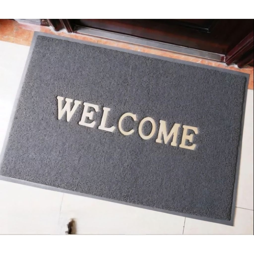 Tấm thảm nhựa chùi chân Welcome