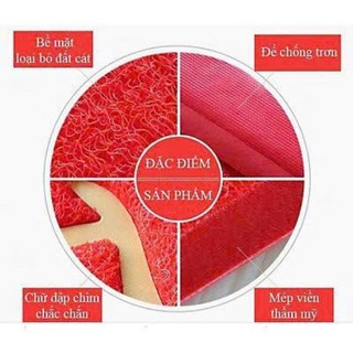 Tấm thảm nhựa chùi chân Welcome