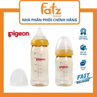 Bình sữa Pigeon Softouch (PHIÊN BẢN MỚI) cổ rộng dung tích 160ml / 240ml chất liệu PPSU an toàn cho bé