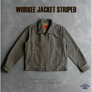 Áo Khoác Kẻ Sọc  Workee Jacket Denim Striped - Olderister