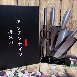 [ComBo] Bộ Dao Kéo Nhật Inox 6 Món [Tặng Kèm Khay Đựng Dao] .ĐTBX