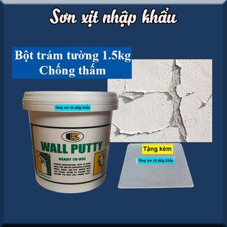  Chống thấm và trám trét nứt tường 1.5kg hộp - Wall Putty Bosny  B219  