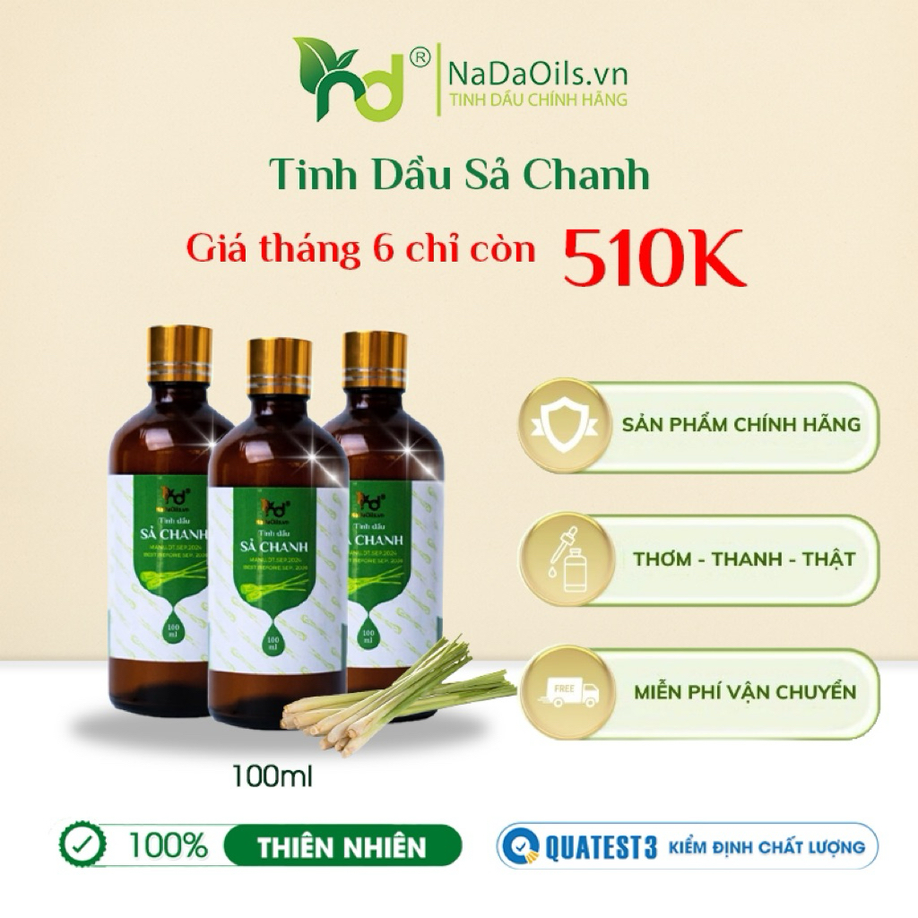 Tinh Dầu Thiên Nhiên Sả Chanh_NADA OILS