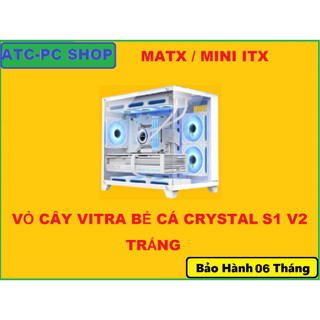 VỎ CÂY VITRA  BỂ CÁ CRYSTAL S1 V2 MATX / ATLANTIS WX1 RAD360 ĐEN, TRẮNG RẺ NHẤT SHOPEE