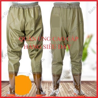 (Hàng cao cấp)Quần ủng lội nước 2 lớp cao cấp đế cứng màu nâu size 35 - 45- Hàng nội địa trung