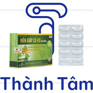 VIÊN GIẤP CÁ HD EXTRA hỗ trợ giảm trĩ, táo bón - Hộp 30 viên