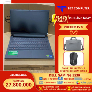 Dell Gaming G15 5530 i5-13450HX | RAM 16GB | RTX 3050 6GB | SSD 512GB | 120Hz | Win 11 | Xám Đen