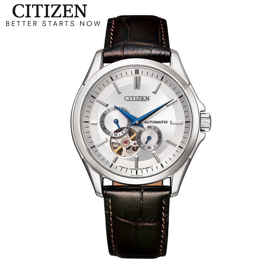 Đồng Hồ Nam Citizen Automatic Dây Da NP1010-01A - Mặt Trắng (Sapphire)