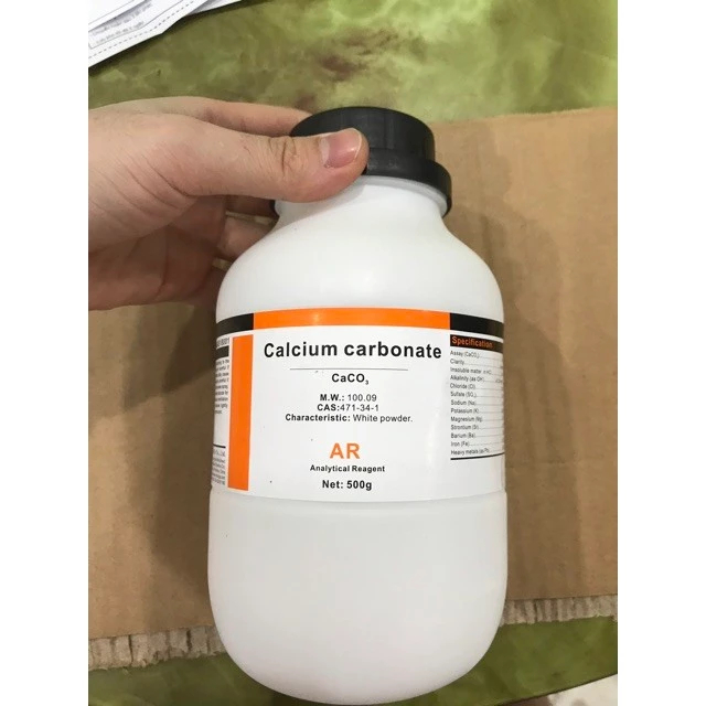 Calcium carbonate CaCO3 chai 500gram Xilong hoặc Zhangyun