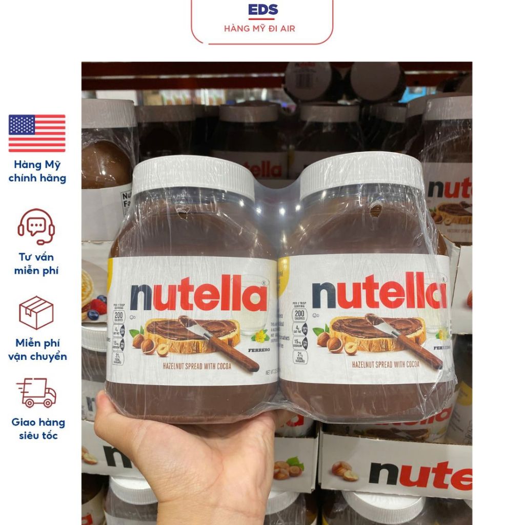 Sốt chocolate hạt phỉ Nutella - EDS Hàng Mỹ