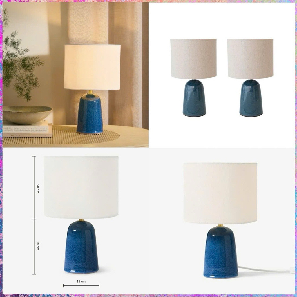 Đèn gốm sứ trang trí phòng ngủ- phòng khách-deco nội thất Made in Việt Nam