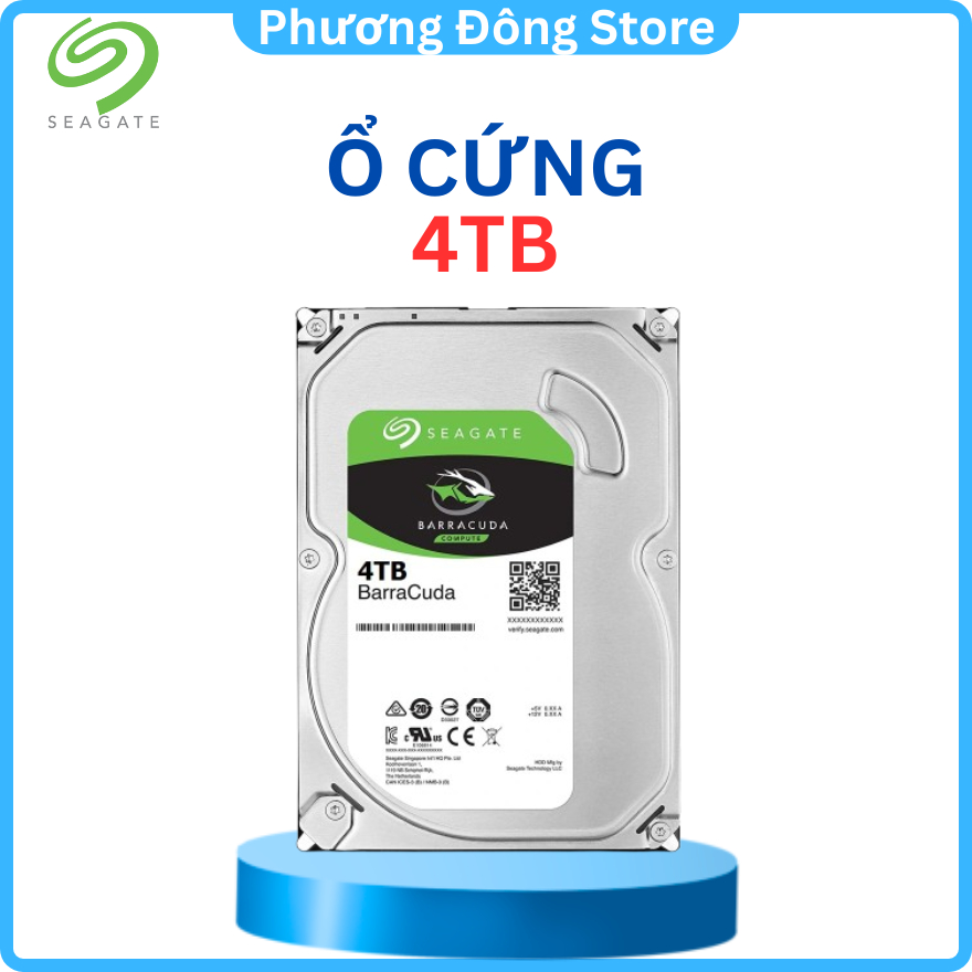 Ổ cứng HDD SEAGATE 4TB, Công suất lớn, tốc độ cao, dung lượng khủng - Chính hãng