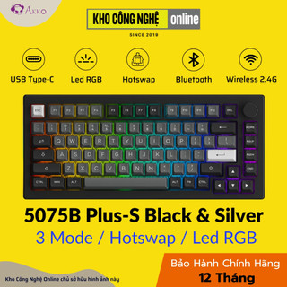 Bàn phím cơ AKKO 5075B Plus-S / 5075B Plus Dracula Castle (Multi-modes / RGB  / Gasket mount)