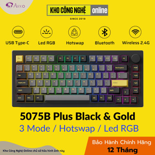 Bàn phím cơ AKKO 5075B Plus-S / 5075B Plus Dracula Castle (Multi-modes / RGB  / Gasket mount)