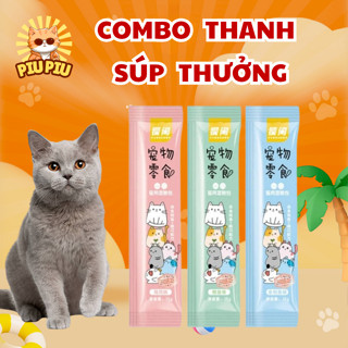 [COMBO 200 THANH] Súp Thưởng Cho Mèo Shizuka, Soup Thưởng Cho Mèo Shizuka - PiuPiuPet