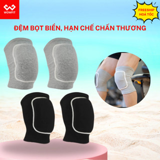 Bó gối thể thao WOWFIT bảo vệ đầu gối, bó khuỷu tay có đệm bọt biển đàn hồi tập Yoga Gym bóng chuyền nam nữ