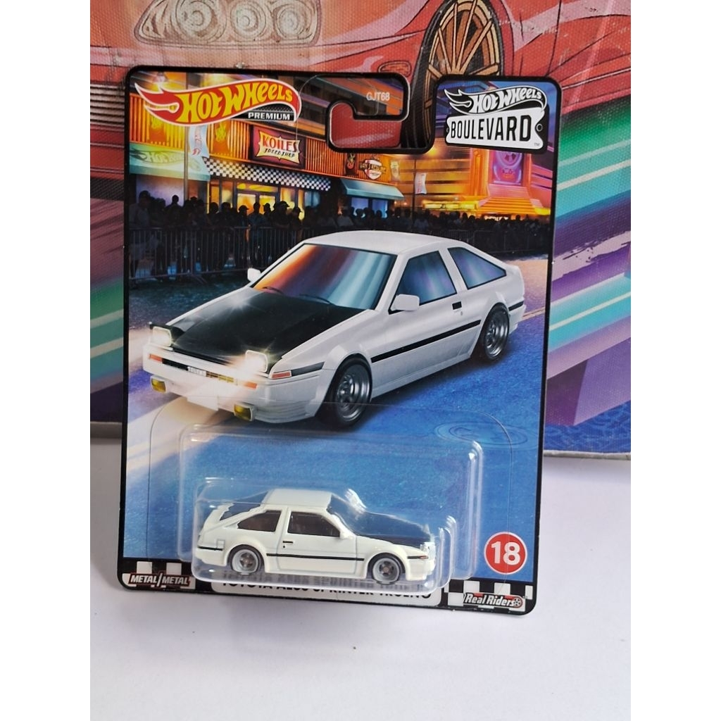 HOT WHEELS PREMIUM BOULEVARD TOYOTA AE86 TRUENO