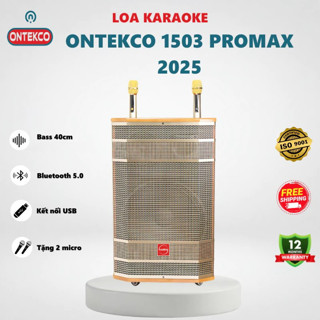  Loa kéo bluetooth di động ONTEKCO 1503 PROMAX- Bass 40CM 3 đường tiếng cao cấp hát karaoke cực hay 