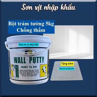  Keo trám vết nứt tường chống thấm nước Wall Putty Bosny B219 5kg - Hàng chính Hãng 