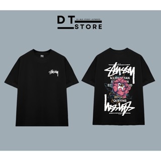 ÁO THUN STUSSY CITY ROSE VẢI COTTON CAO CẤP FORM RỘNG UNISEX – DT STORE
