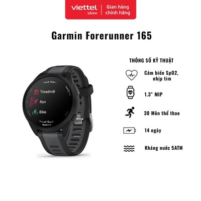 Đồng hồ thể thao thông minh Garmin Forerunner 165 Chính hãng