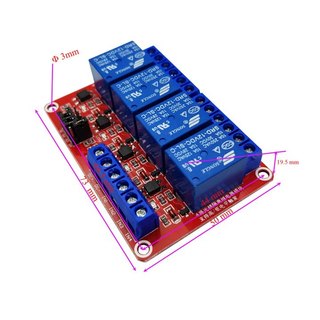 Module Relay 12VDC 4 Kênh H/L