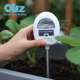 Máy đo chỉ số đất 4 trong 1 Oliz, Đo độ ẩm, đo độ PH, độ phì nhiêu của đất và cường độ ánh sáng