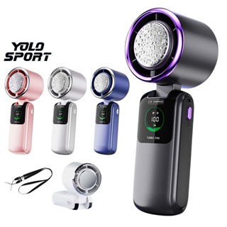 Quạt Cầm Tay Sò Lạnh N36 Gấp Gọn 100 Cấp Độ Gió Pin Trâu 4000mAh Sạc Điện Làm Mát Tức Thì Mới 2025 Tặng Kèm Dây Đeo