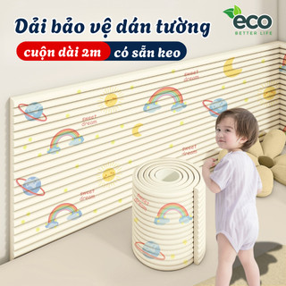 Dải Bảo Vệ Dán Tường Chống Va Đập Cho Bé, Cuộn Xốp Bảo Vệ Trẻ Em Không Hại Tường Dài 2 Mét