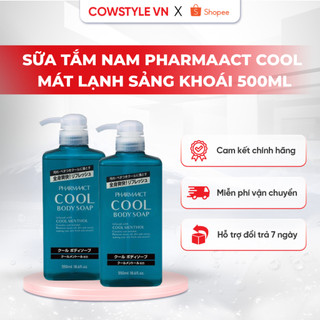 Sữa tắm cho nam kumano pharmaact cool nhật bản 550ml hương bạc hà mát lạnh, sảng khoái tự tin