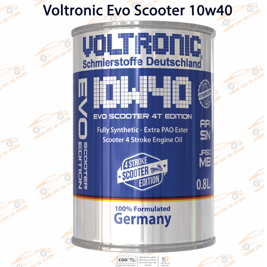 Dầu Nhớt Dành Cho Xe Tay Ga Voltronic Evo Scooter 10w40