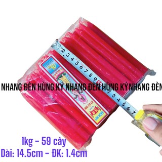 {1kg} Đèn cầy sáp thơm 59 cây 14.5cm
