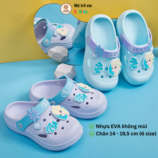  Dép sục Công Chúa ELSA chống trượt đi êm mềm hàng đẹp cao cấp cho bé gái từ 1.5 đến 9 tuổi 