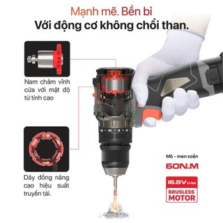  MÁY KHOAN PIN AKUZA K8 QUICK – ĐẦU 4 TRONG 1 – CÓ BÚA – NGẬM VÍT NHANH – CHUYÊN NGHIỆP VÀ LINH HOẠT 