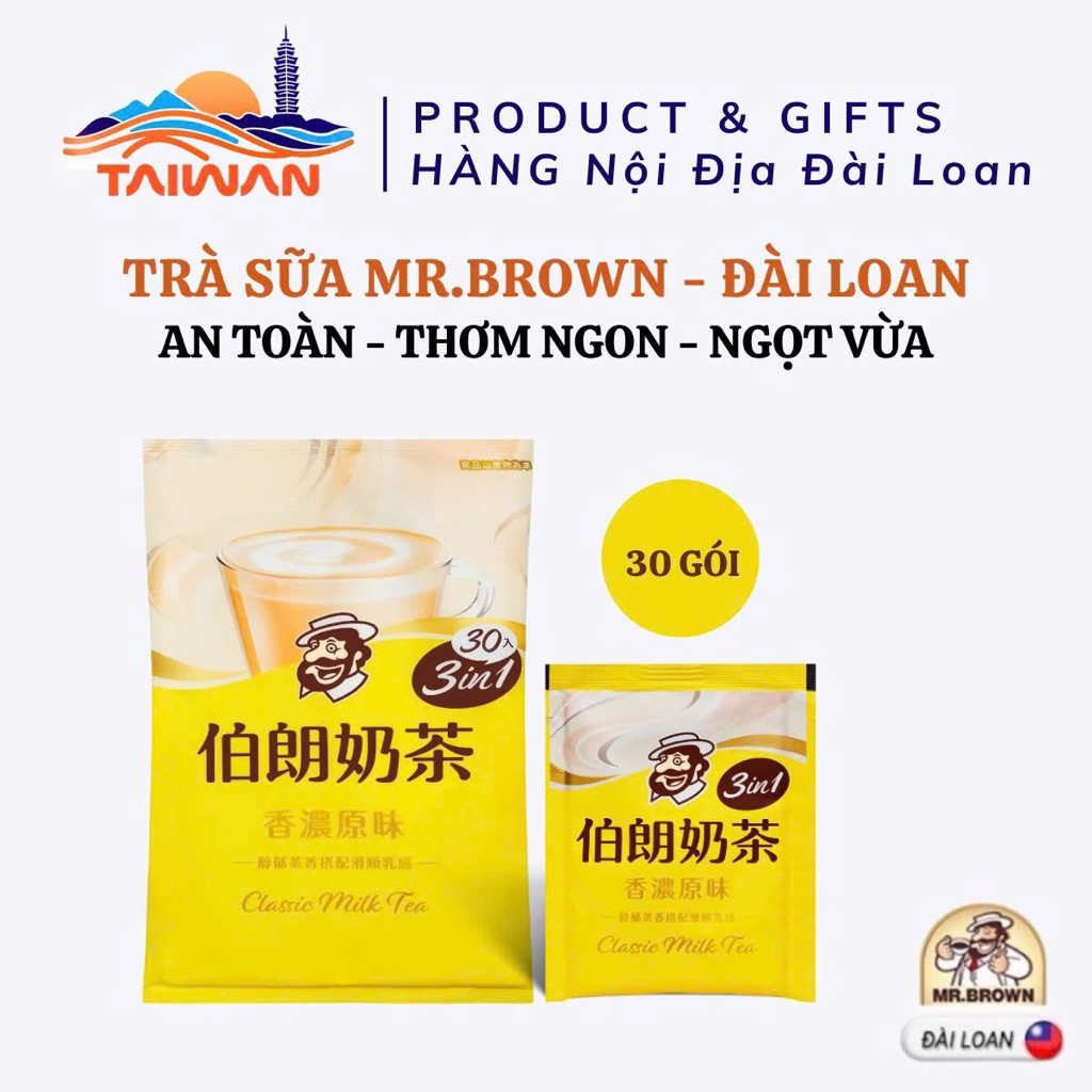 Trà sữa Mr Brown Đài Loan 30gói / túi